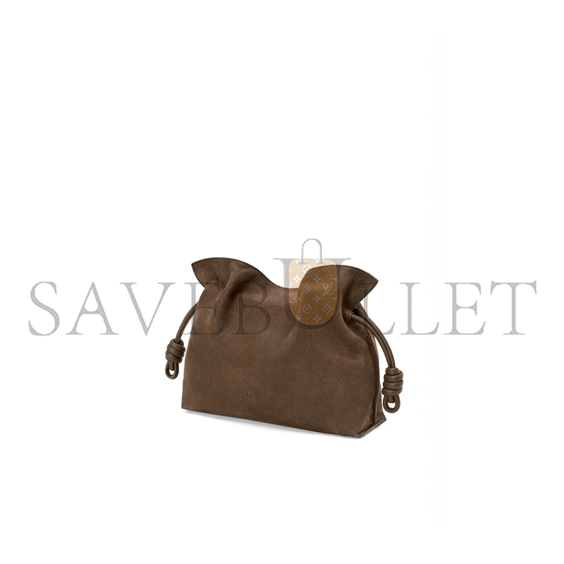 L0ew* medium flamenco clutch in grained nubuck a411fc1xdt (30*24.5*10.5cm)